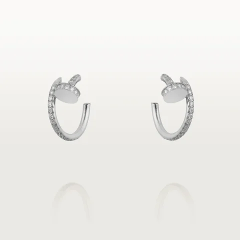 Cartier Juste un Clou B8301431 Earrings White Gold Diamonds 1