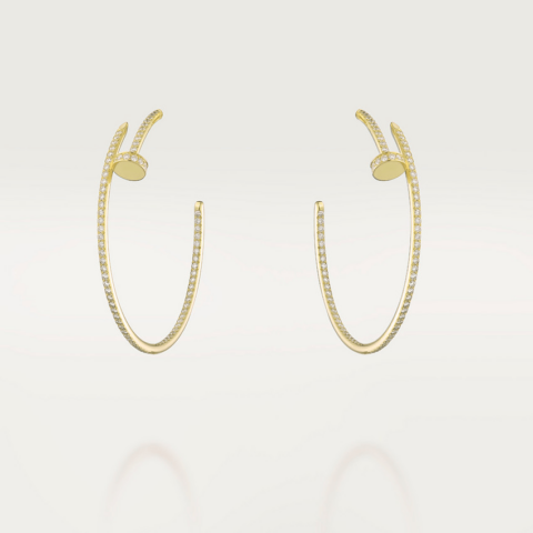 Cartier Juste un Clou Earrings N8515009-YG Yellow Gold Diamonds 1