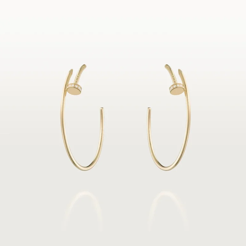 Cartier Juste un Clou Earrings B8301225 Yellow Gold Diamonds 1