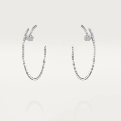 Cartier Juste un Earrings N8515008 White Gold Diamonds 1