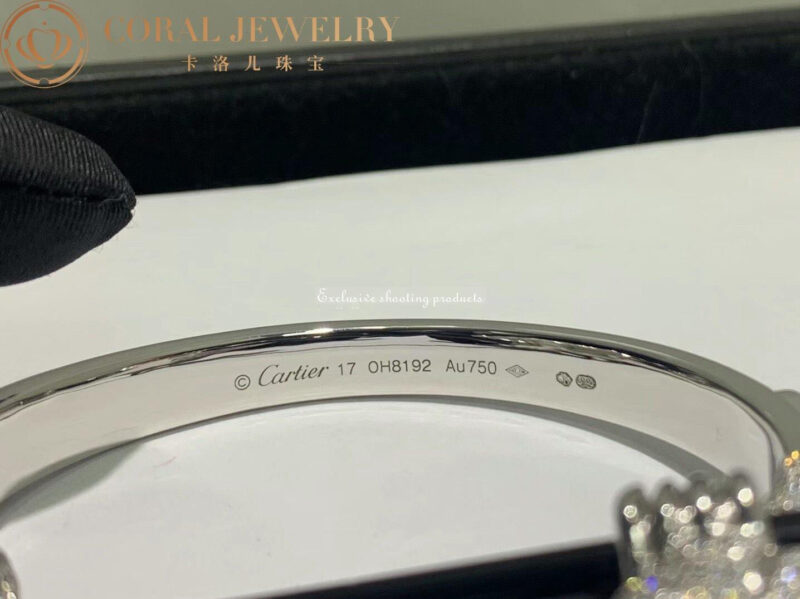 Cartier Les Oiseaux Libérés N6704717 Bracelet White Gold Emeralds Sapphires Onyx Black Ceramic Diamonds 2