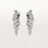 Cartier Les Oiseaux Libérés N8503300 Earrings 18K Gold Diamond Emerald & Mother of Pearl 1