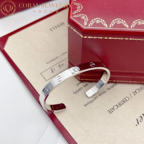 Cartier Love B6029917 Bracelet 1 Diamond White Gold 9