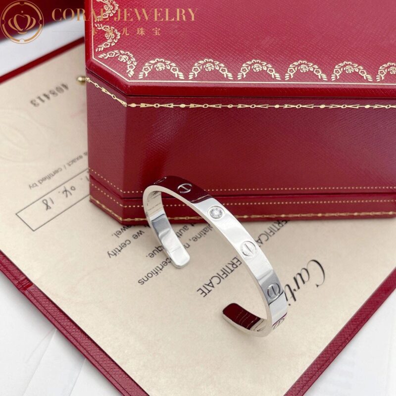 Cartier Love B6029917 Bracelet 1 Diamond White Gold 8