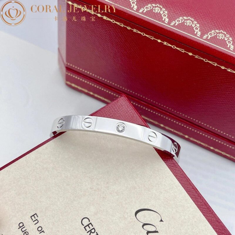Cartier Love B6029917 Bracelet 1 Diamond White Gold 7
