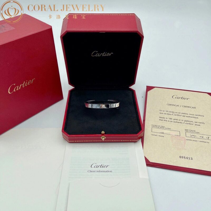 Cartier Love B6029917 Bracelet 1 Diamond White Gold 5