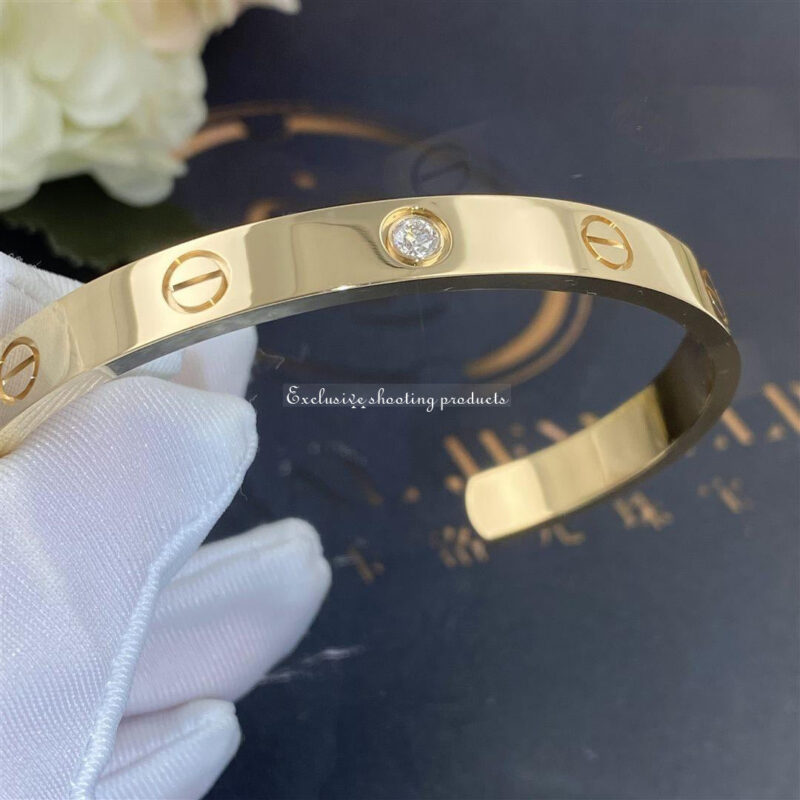 Cartier Love B6029817 Bracelet 1 Diamond Yellow Gold 7