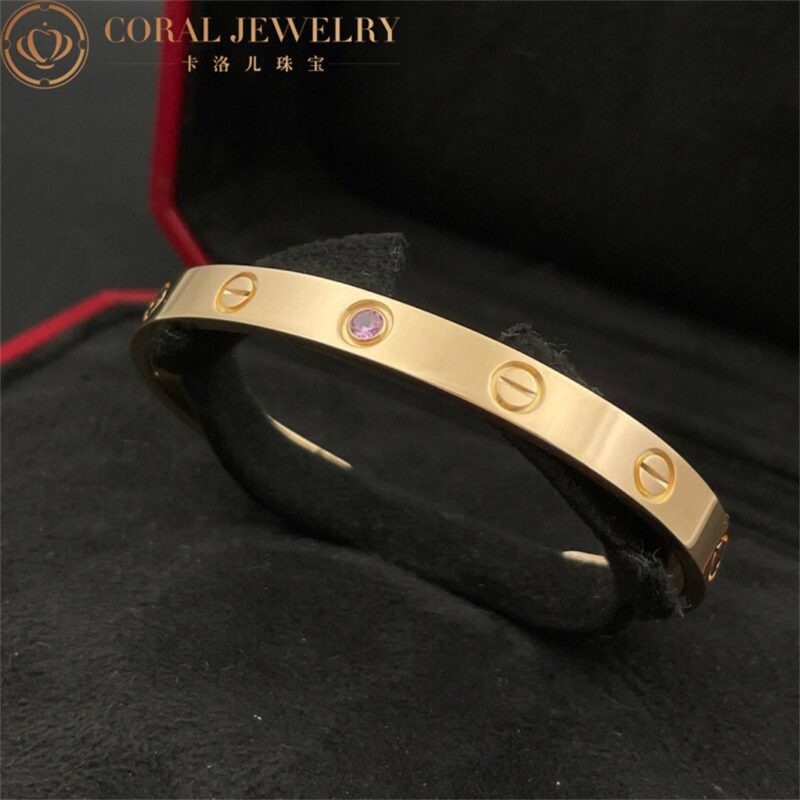 Cartier Love B6030017 Bracelet 1 Pink Sapphire Rose Gold 8