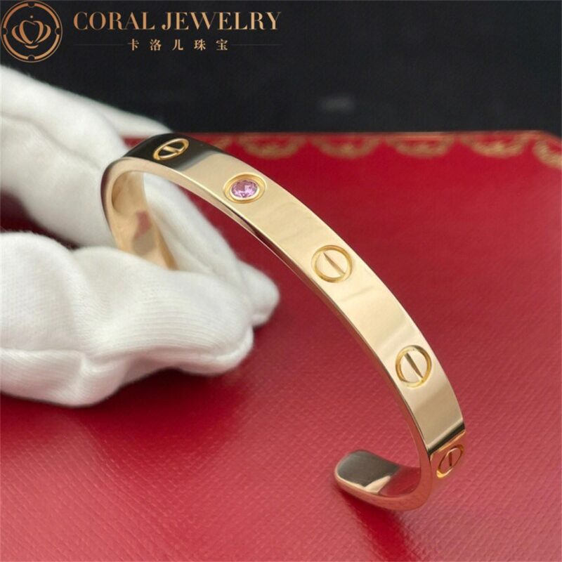 Cartier Love B6030017 Bracelet 1 Pink Sapphire Rose Gold 6