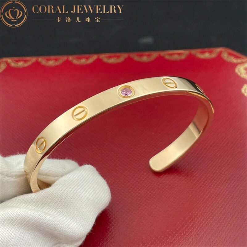 Cartier Love B6030017 Bracelet 1 Pink Sapphire Rose Gold 5
