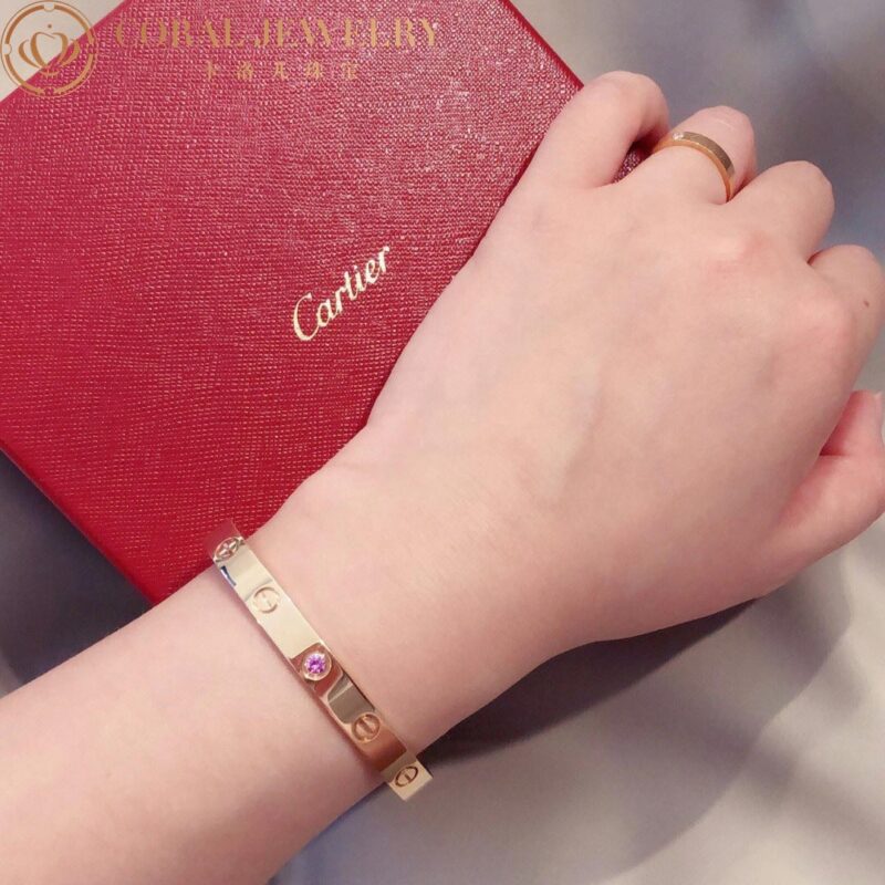 Cartier Love B6030017 Bracelet 1 Pink Sapphire Rose Gold 3