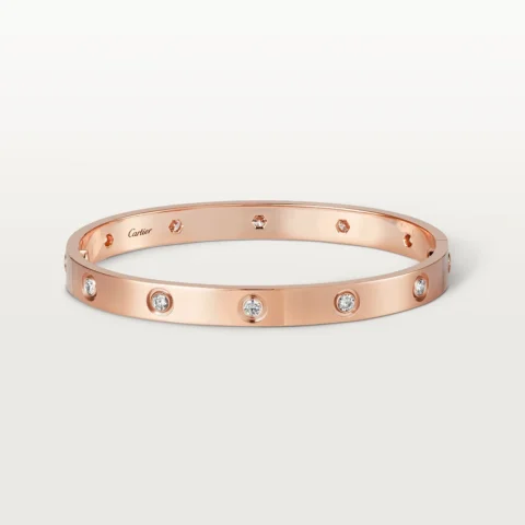 Cartier Love Bracelet B6070217 10 Diamonds Rose Gold 1