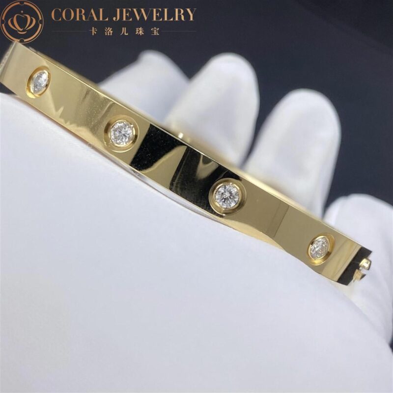 Cartier Love B6070317 Bracelet 10 Diamonds Yellow Gold 5