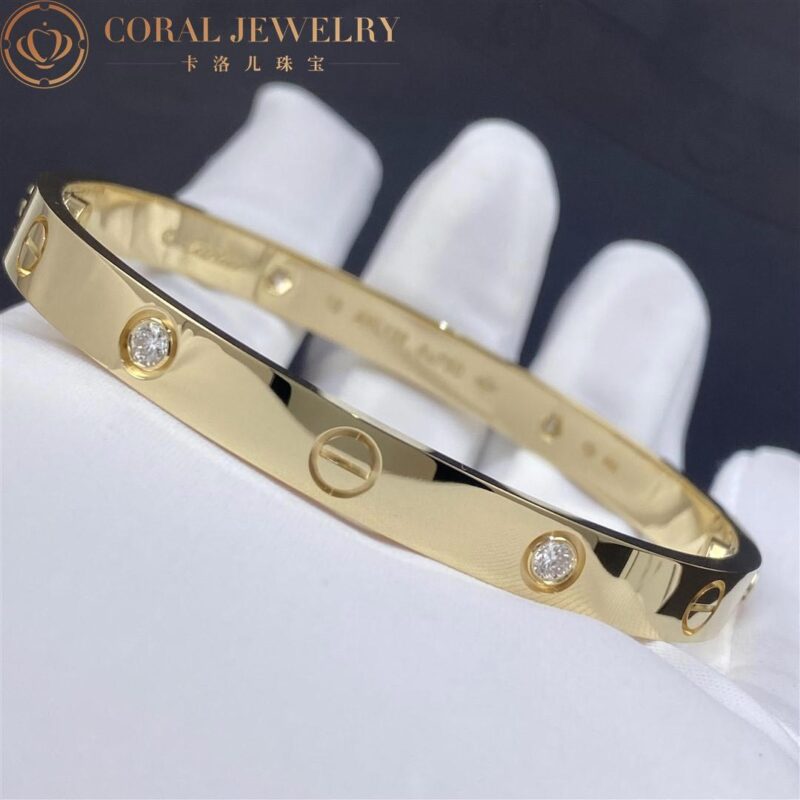 Cartier Love B6070317 Bracelet 10 Diamonds Yellow Gold 2