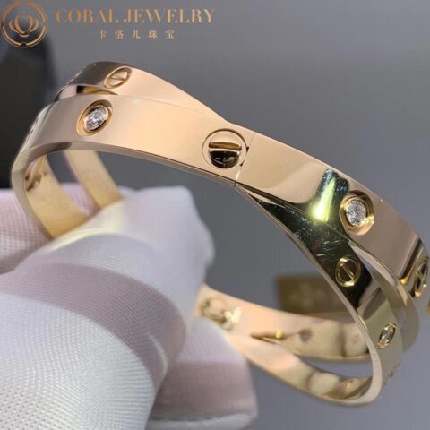 Cartier Love N6709617 Bracelet 12 Diamonds Rose Gold 6