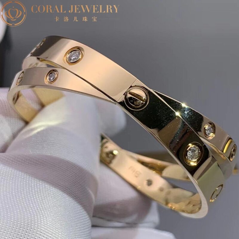 Cartier Love N6709617 Bracelet 12 Diamonds Rose Gold 5
