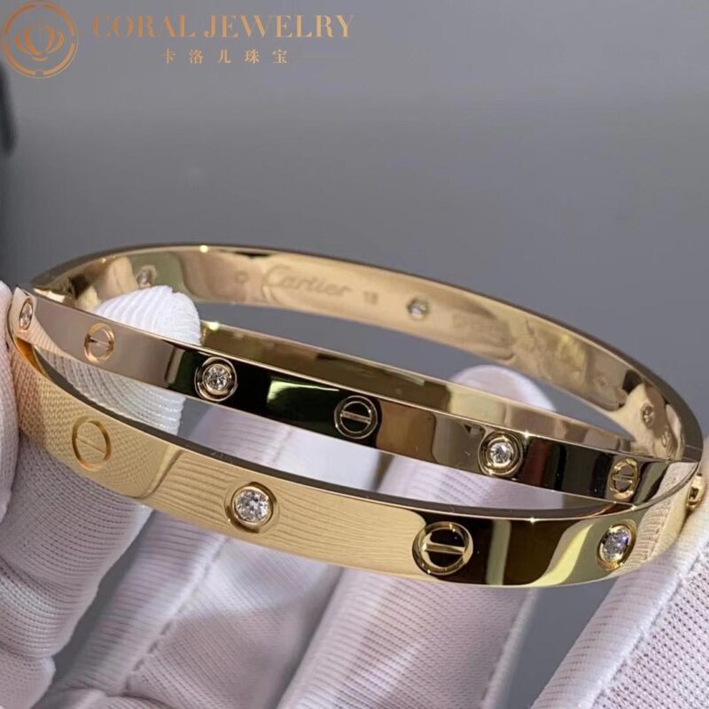 Cartier Love N6709617 Bracelet 12 Diamonds Rose Gold 4