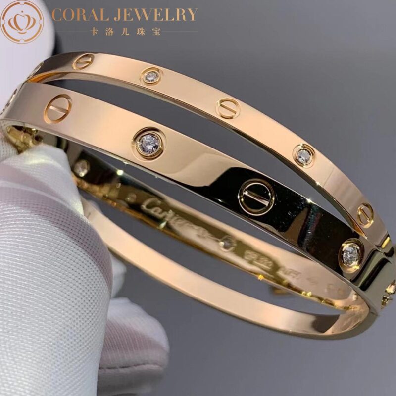 Cartier Love N6709617 Bracelet 12 Diamonds Rose Gold 3