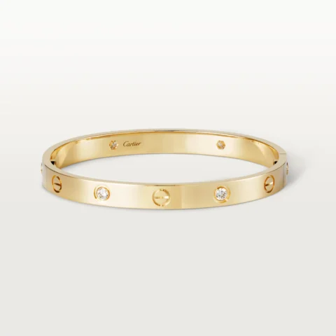 Cartier Love Bracelet B6035917 4 Diamonds Yellow Gold 1