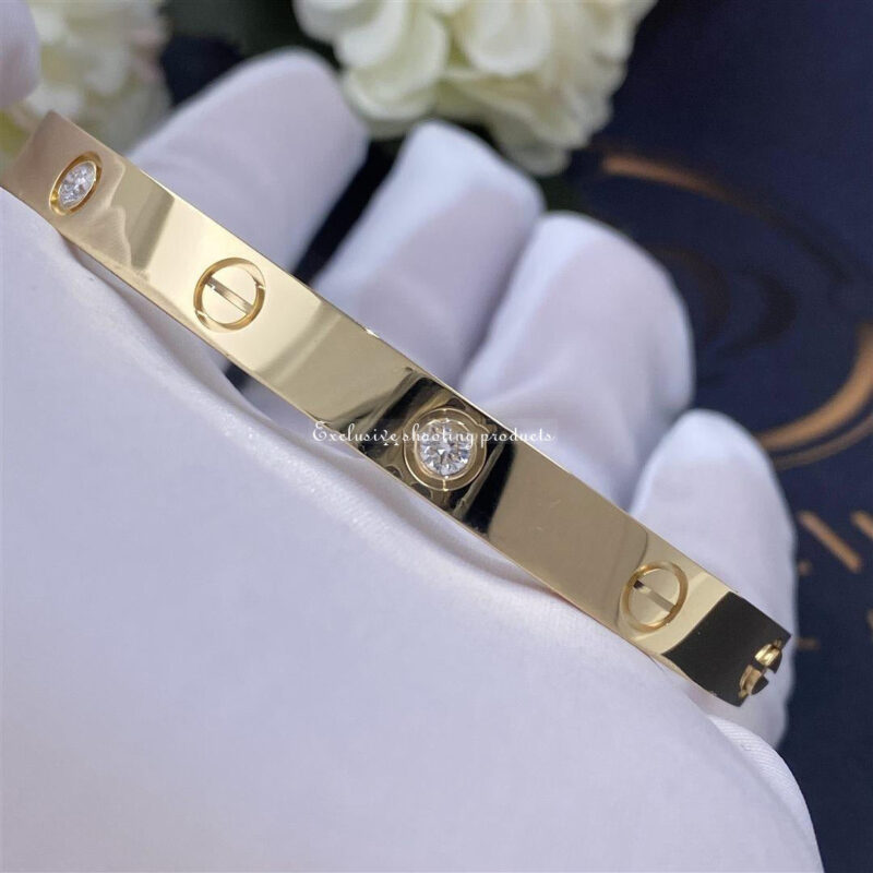 Cartier Love Bracelet B6035917 4 Diamonds Yellow Gold 6