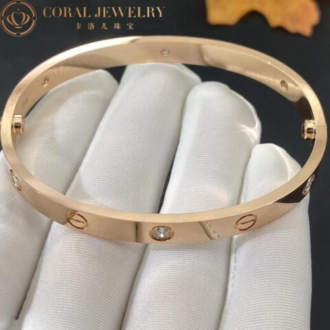 Cartier Love Bracelet B6070217-1 6 Diamonds Rose Gold Design Models 6