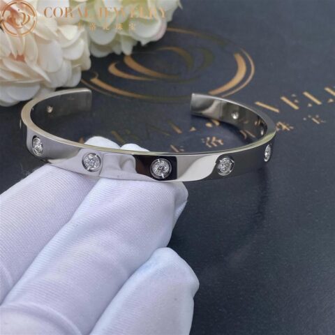 Cartier Love Bracelet 9 Diamond White Gold Customized versions modified by customers B6029917 7