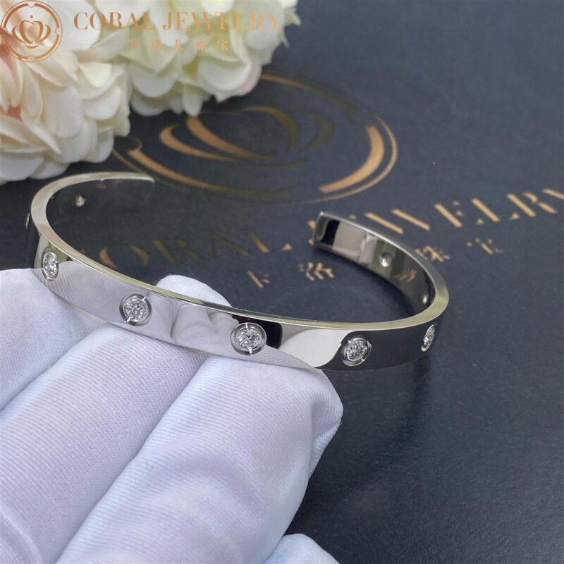 Cartier Love Bracelet 9 Diamond White Gold Customized versions modified by customers B6029917 6