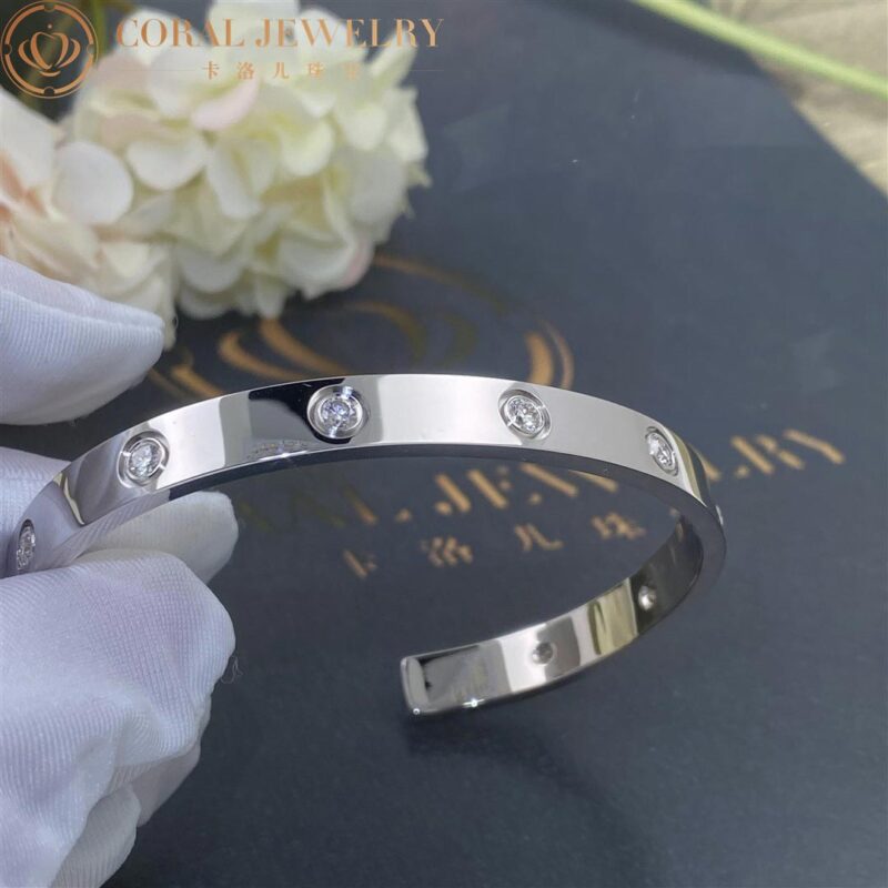 Cartier Love Bracelet 9 Diamond White Gold Customized versions modified by customers B6029917 4