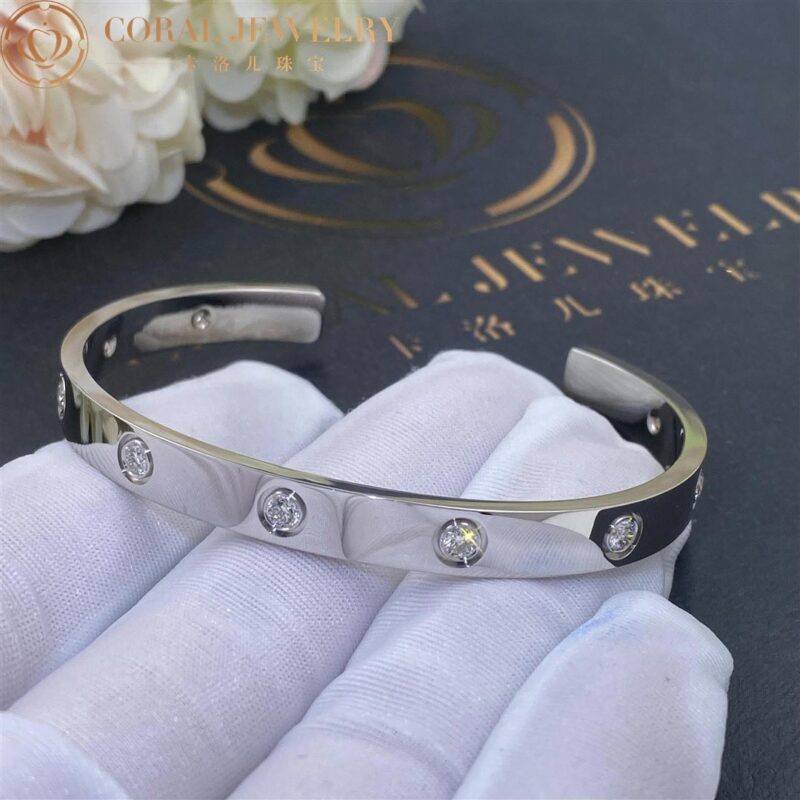 Cartier Love Bracelet 9 Diamond White Gold Customized versions modified by customers B6029917 3