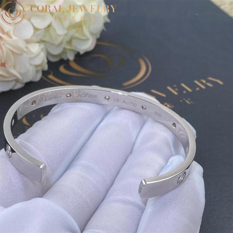 Cartier Love Bracelet 9 Diamond White Gold Customized versions modified by customers B6029917 2