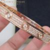 Cartier Love Bracelet N6033602 Diamond-paved Rose Gold 6