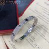 Cartier Love N6032417 Bracelet Diamond-paved White Gold Ceramic 14