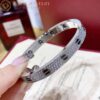 Cartier Love N6032417 Bracelet Diamond-paved White Gold Ceramic 6