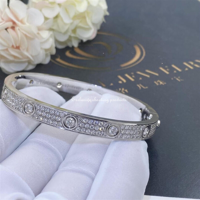 Cartier N6033602 Love Bracelet Diamond-paved White Gold 6