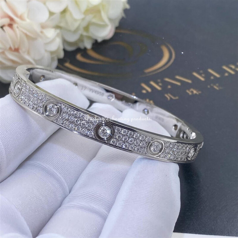Cartier N6033602 Love Bracelet Diamond-paved White Gold 5