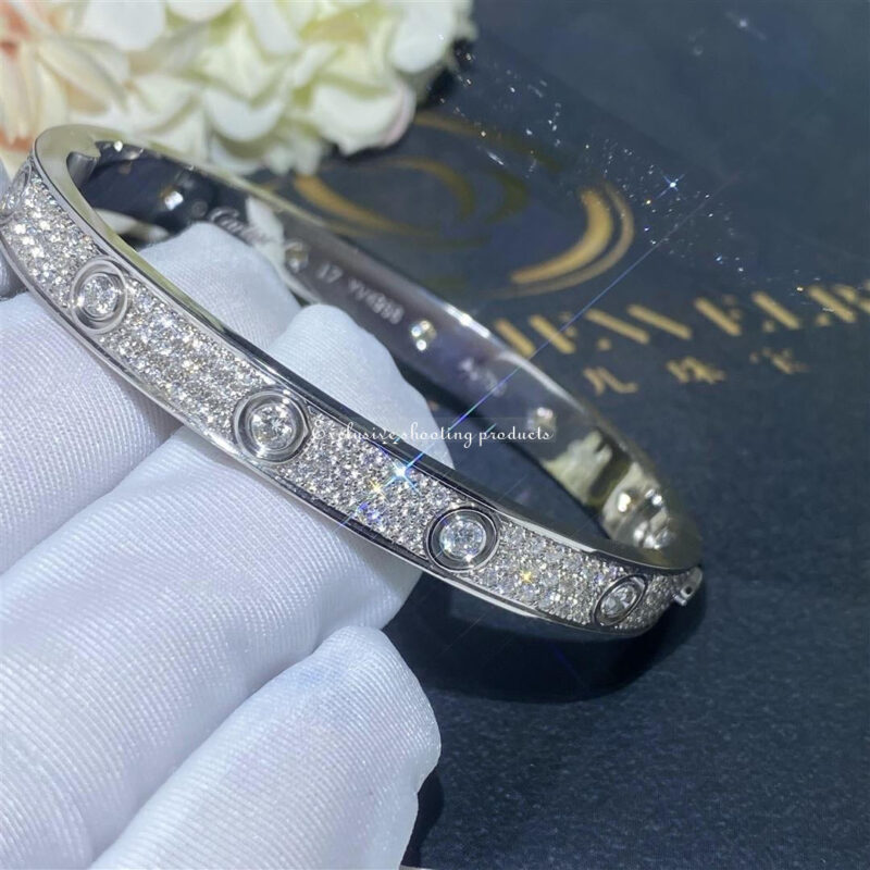 Cartier N6033602 Love Bracelet Diamond-paved White Gold 3