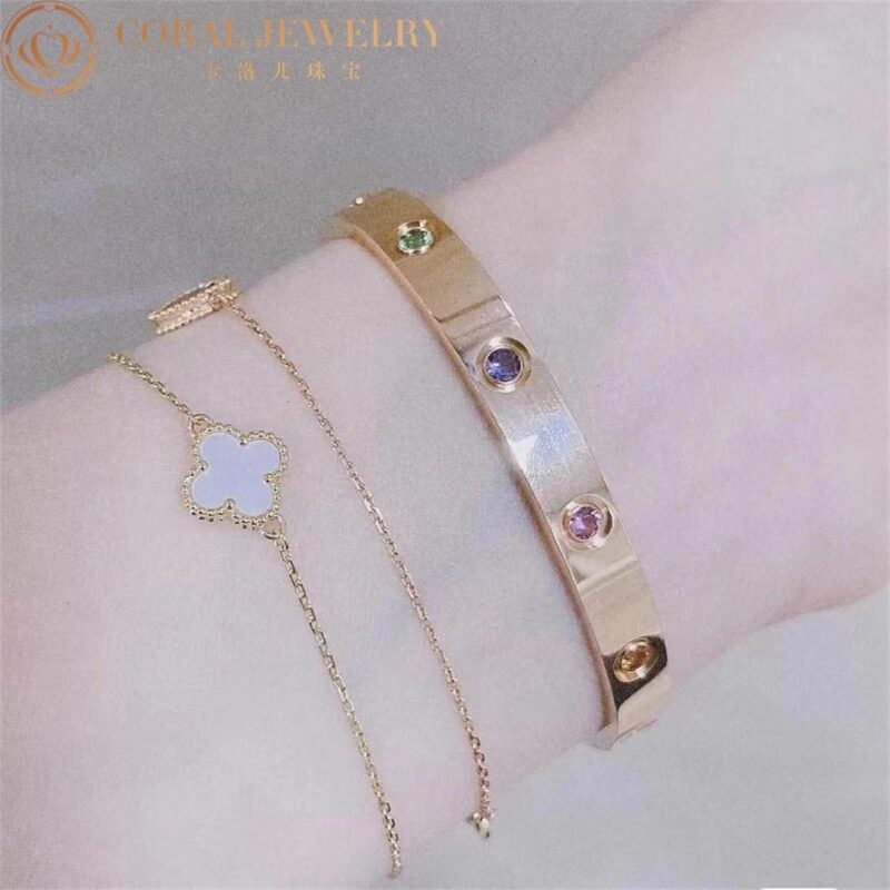 Cartier Love Bracelet B6036517 Multi Gem Rose Gold 2