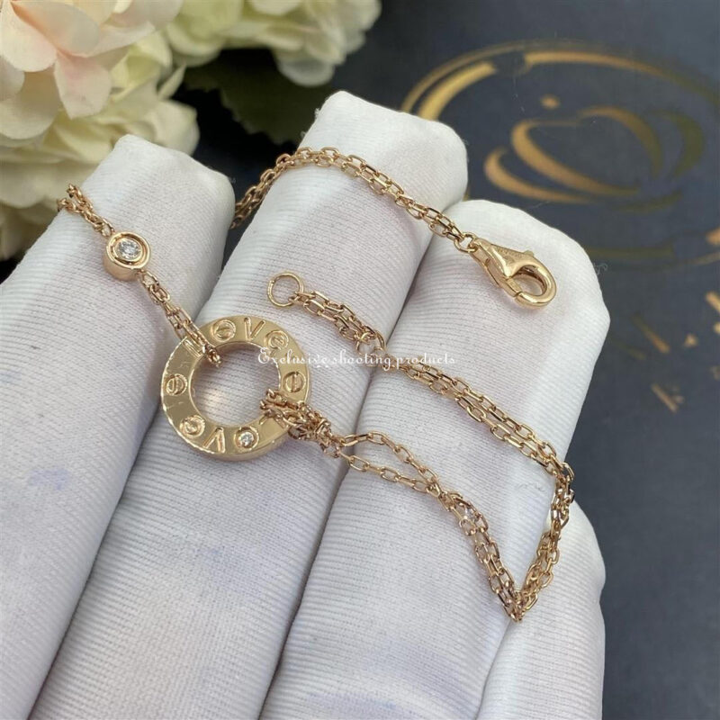 Cartier Love Bracelet B6063600 Rose Gold Diamonds 8