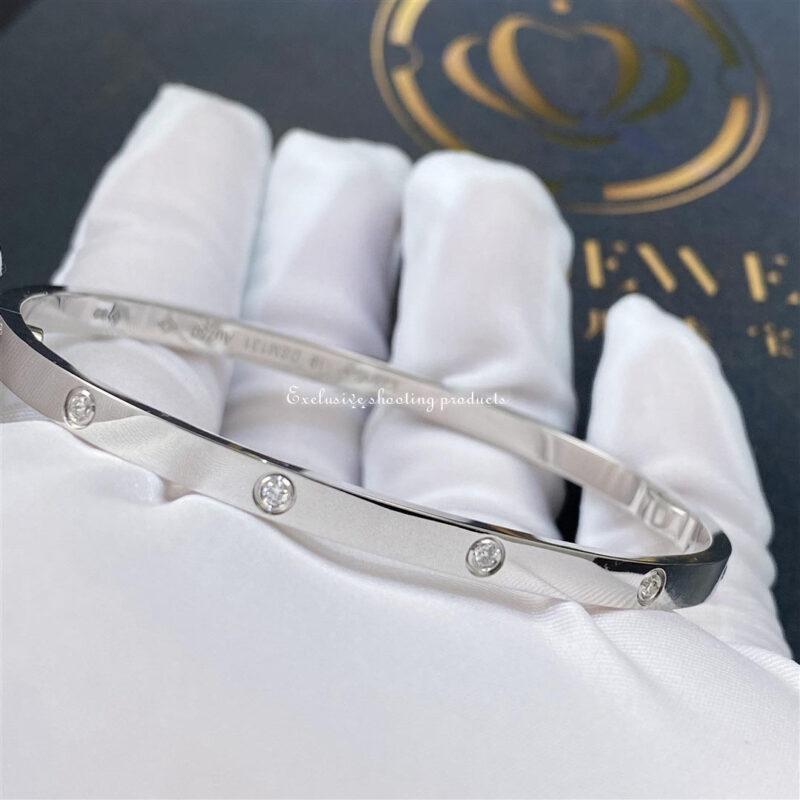 Cartier Love B6048017 Bracelet Small Model 10 Diamonds 5