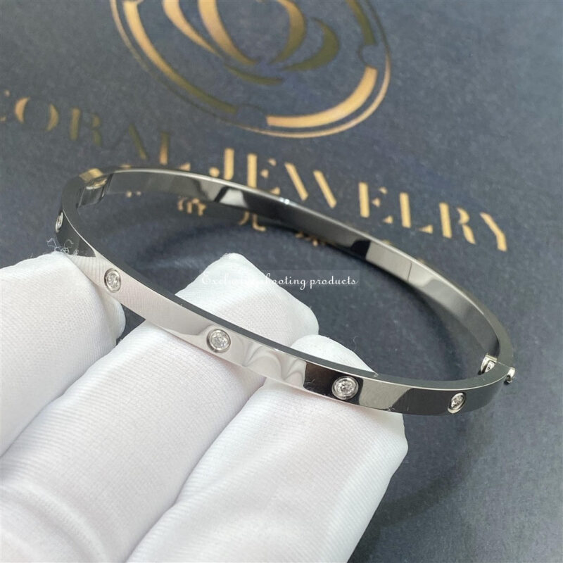 Cartier Love B6048017 Bracelet Small Model 10 Diamonds 3