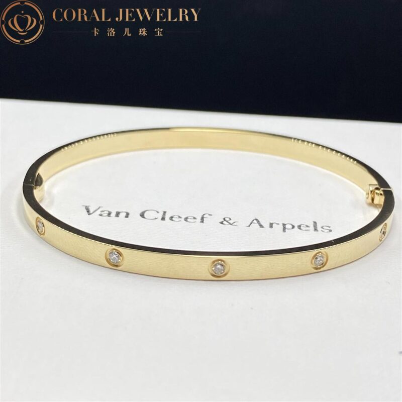 Cartier Love Bracelet B6047817 Small Model 10 Diamonds Yellow Gold 6