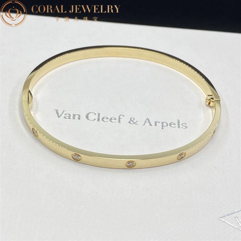 Cartier Love Bracelet B6047817 Small Model 10 Diamonds Yellow Gold 5
