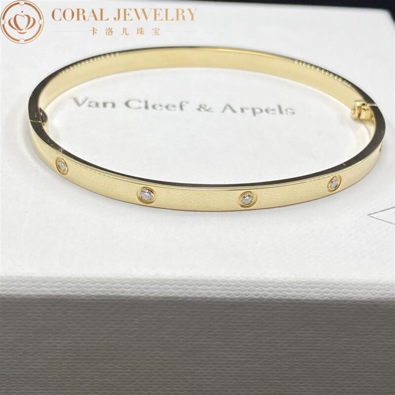 Cartier Love Bracelet B6047817 Small Model 10 Diamonds Yellow Gold 4