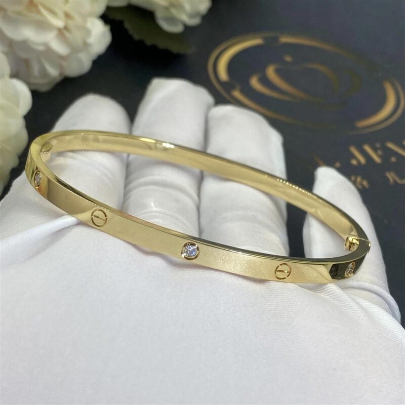 Cartier Love Bracelet B6047217 Small Model 6 Diamonds 7