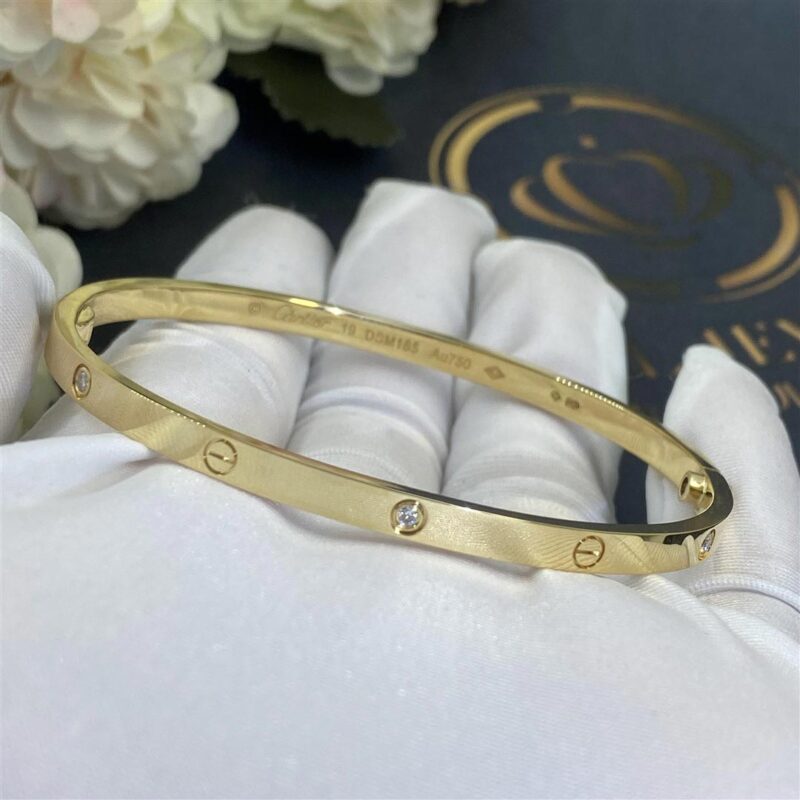 Cartier Love Bracelet B6047217 Small Model 6 Diamonds 6