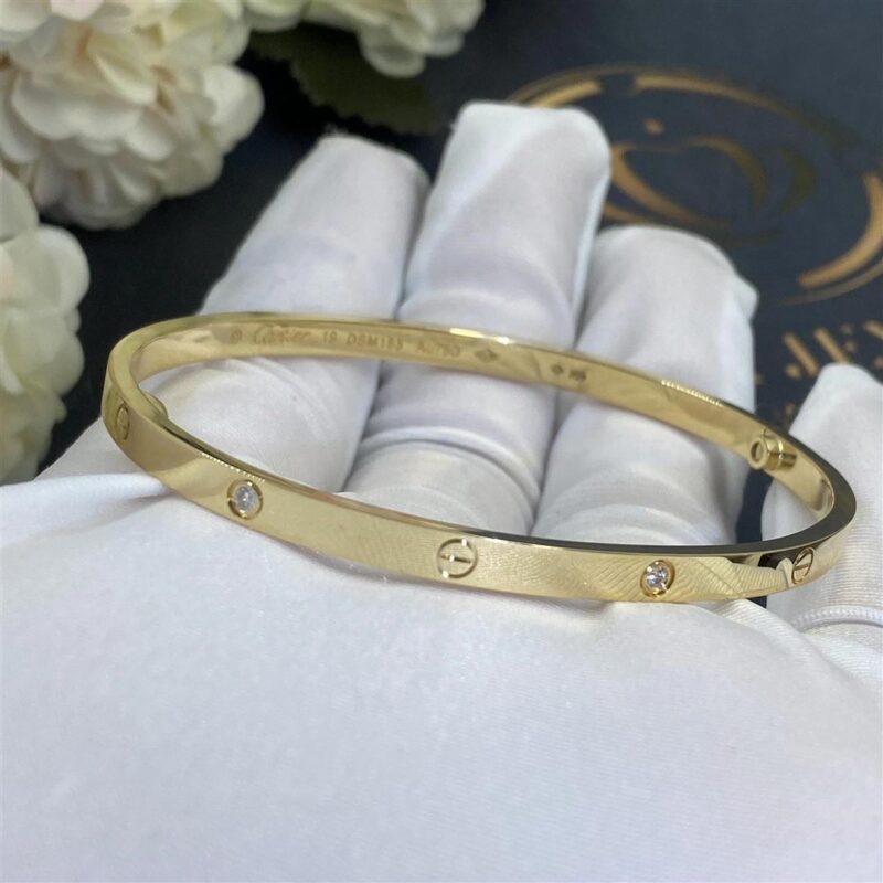 Cartier Love Bracelet B6047217 Small Model 6 Diamonds 5