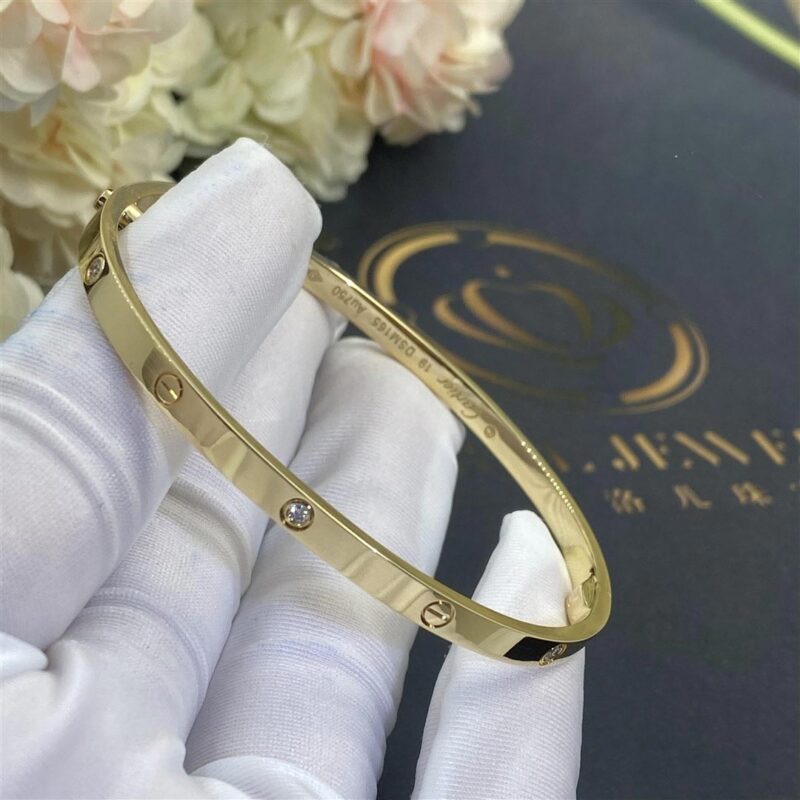 Cartier Love Bracelet B6047217 Small Model 6 Diamonds 4