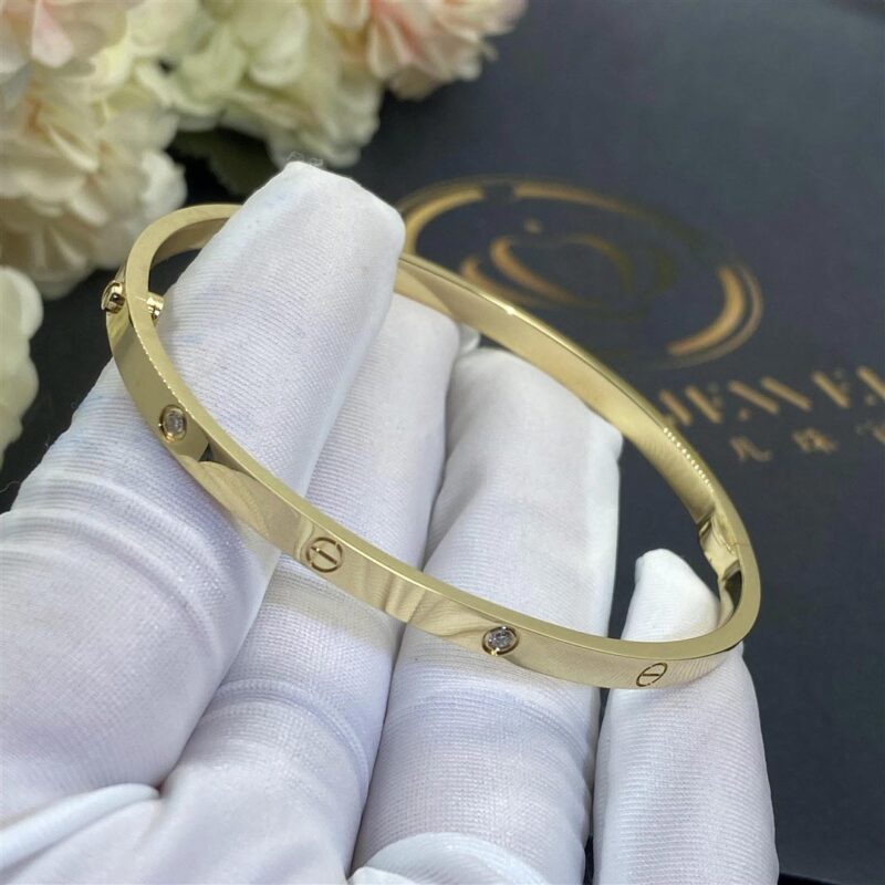 Cartier Love Bracelet B6047217 Small Model 6 Diamonds 3