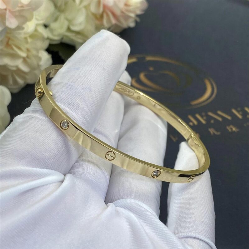 Cartier Love Bracelet B6047217 Small Model 6 Diamonds 2