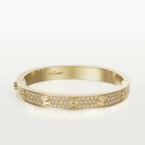 Cartier Love Bracelet N6035017 Yellow Gold Pave Diamond 1